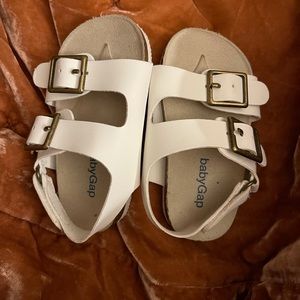 White baby Gap sandals